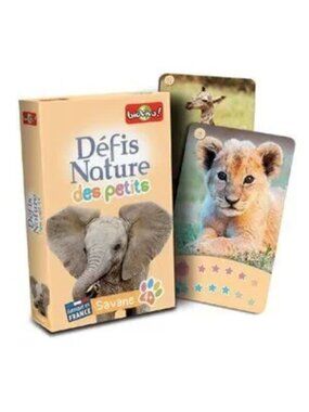 Bioviva Défis Nature des Petits - Savane French Card Game New Sealed Ages 4+